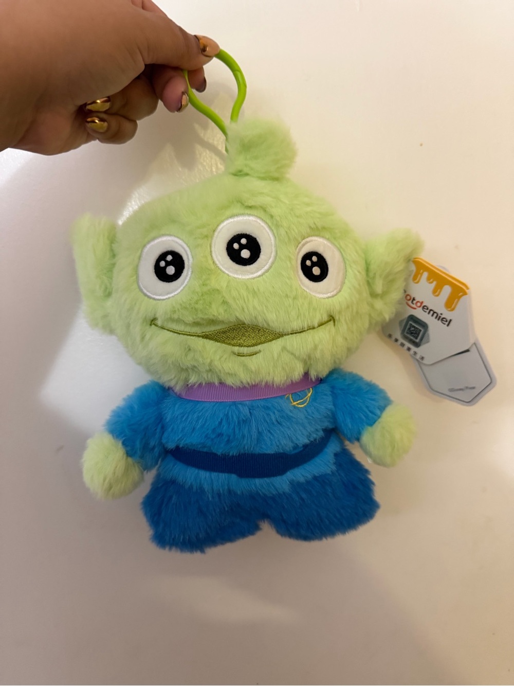 Toy Story Alien Plush Toy Keychain with Blue Outfit - Kids Toy